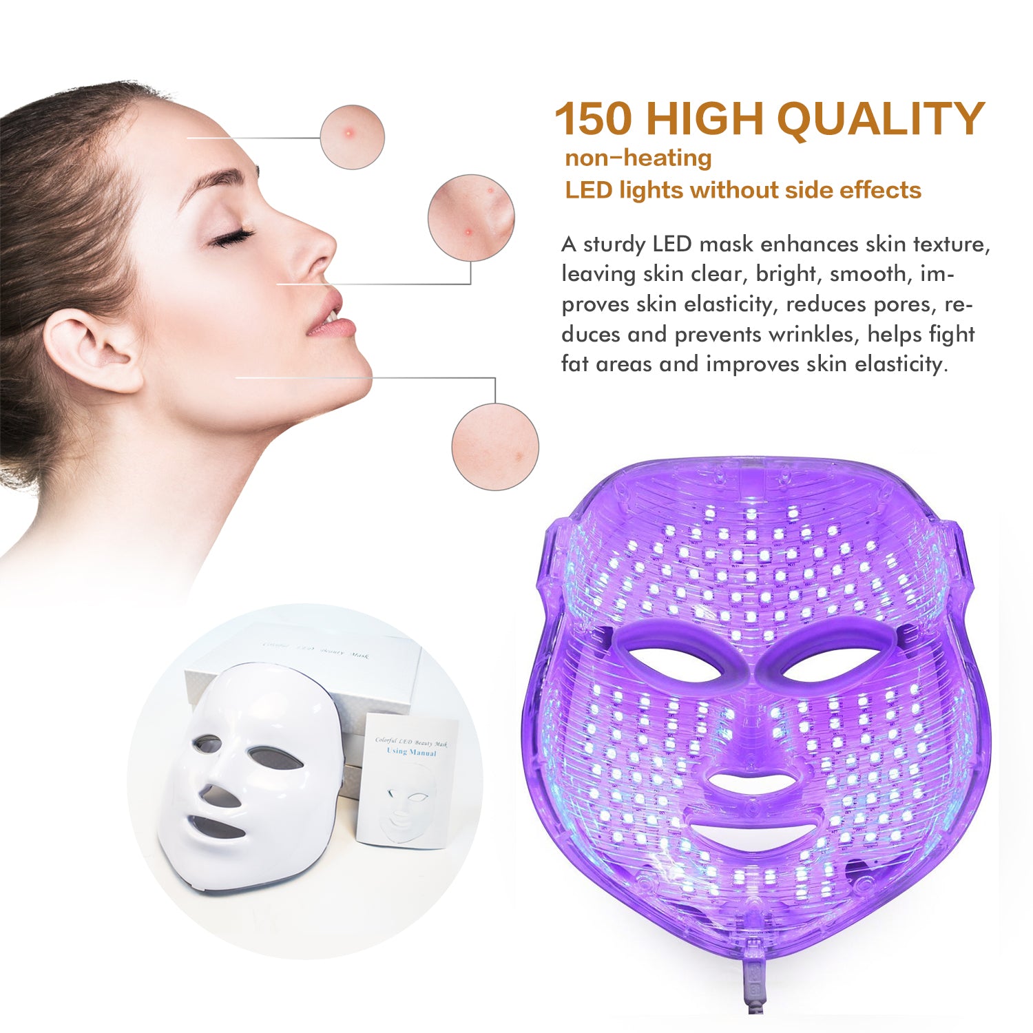 LED Light Photon Face Mask