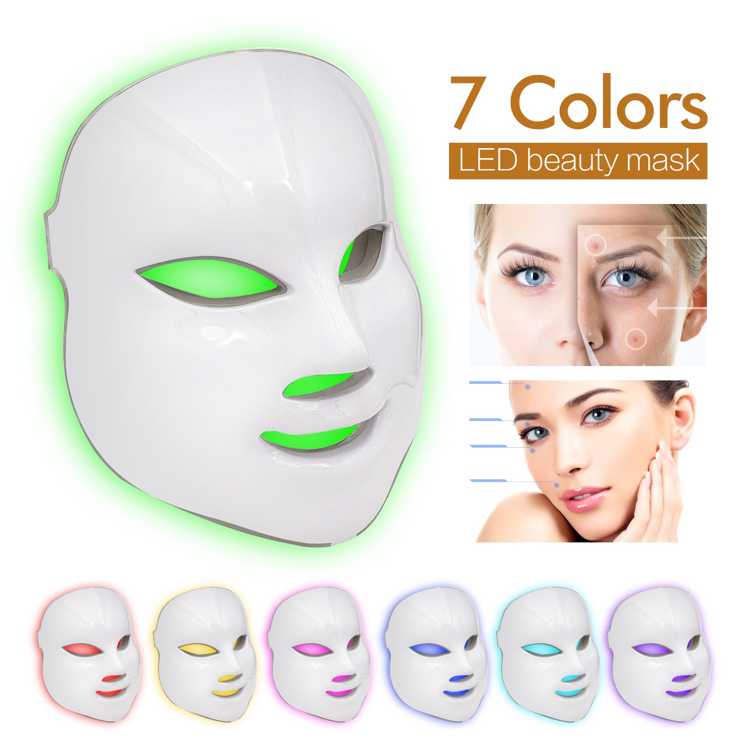 LED Light Photon Face Mask